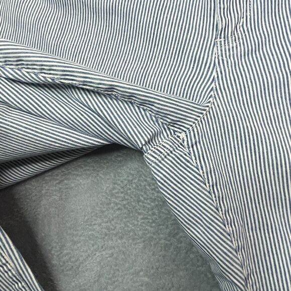 Ralph Lauren Jeans Plus Size Womens 20 Blue White Striped Denim Preppy Old Money - Picture 7 of 12